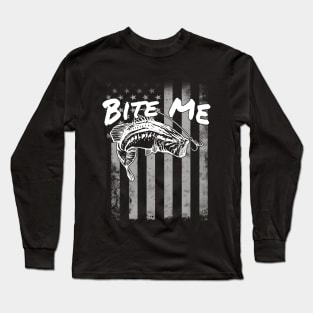 Bite Me Fishing Shirt Long Sleeve T-Shirt